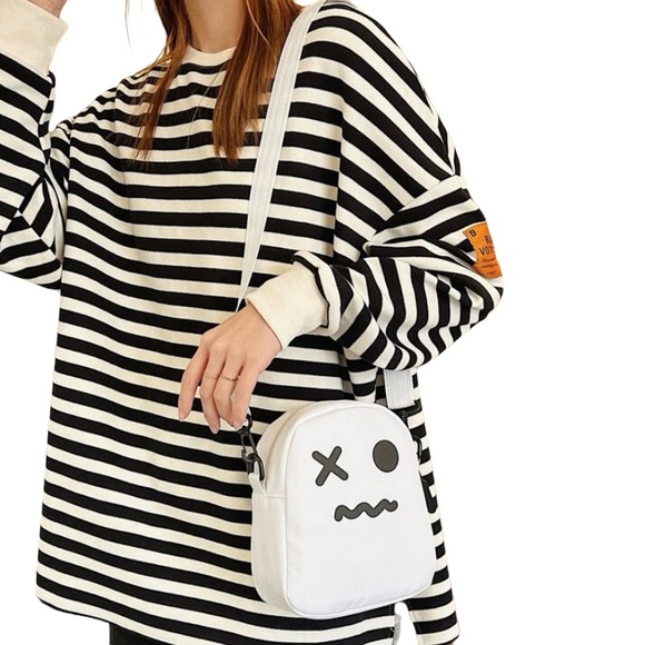 🎃 Purse Crossbody 8” Ghost White Bag Shoulder - Picture 5 of 12